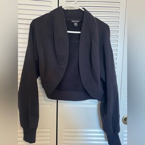 Athleta Black Structured Blazer Suit Jacket
